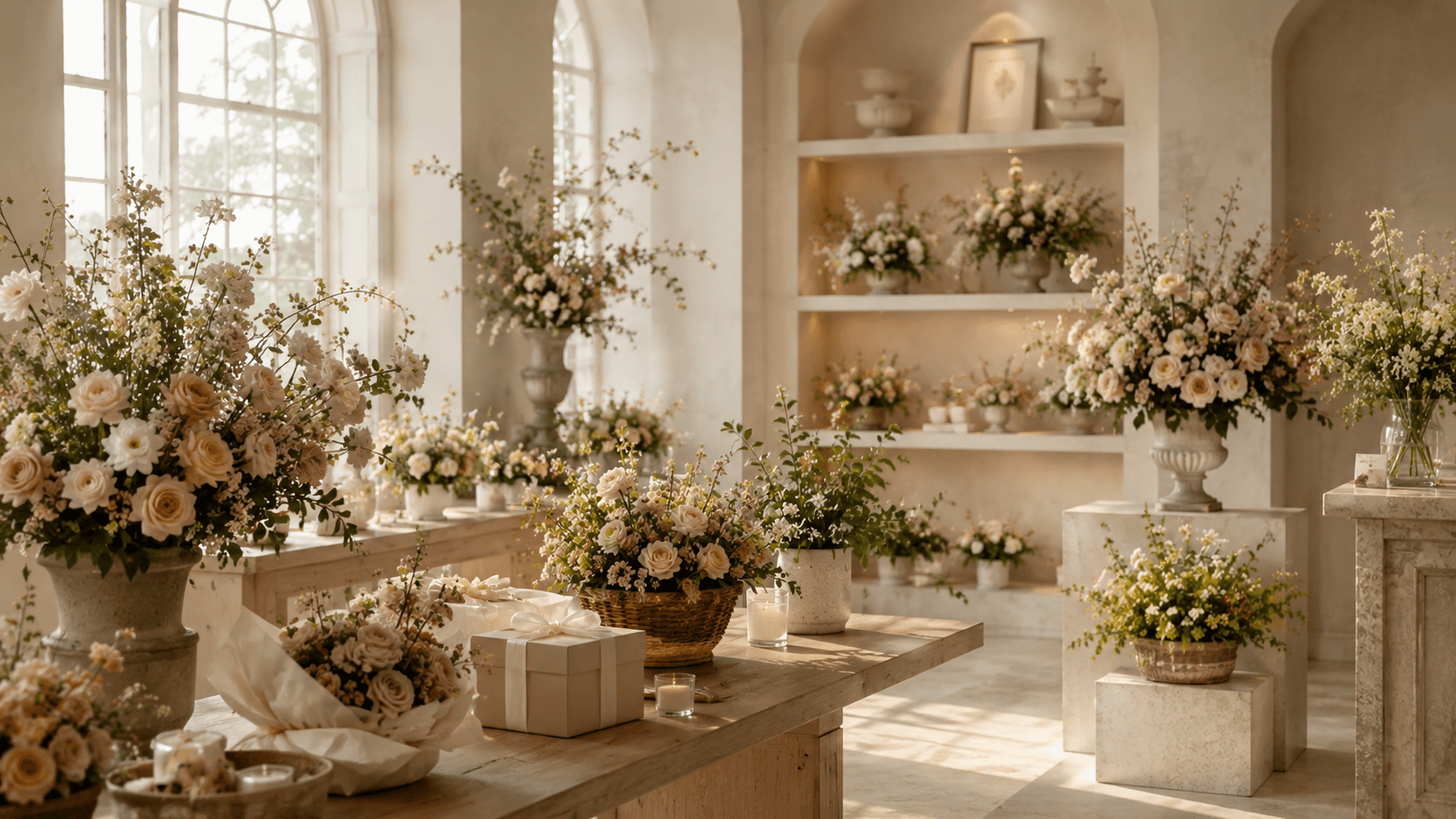 A beautiful fresh flower arrangement from the Simply Elegant Florals shop
